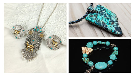 Turquoise jewelry pieces showcasing the stone's cultural significance