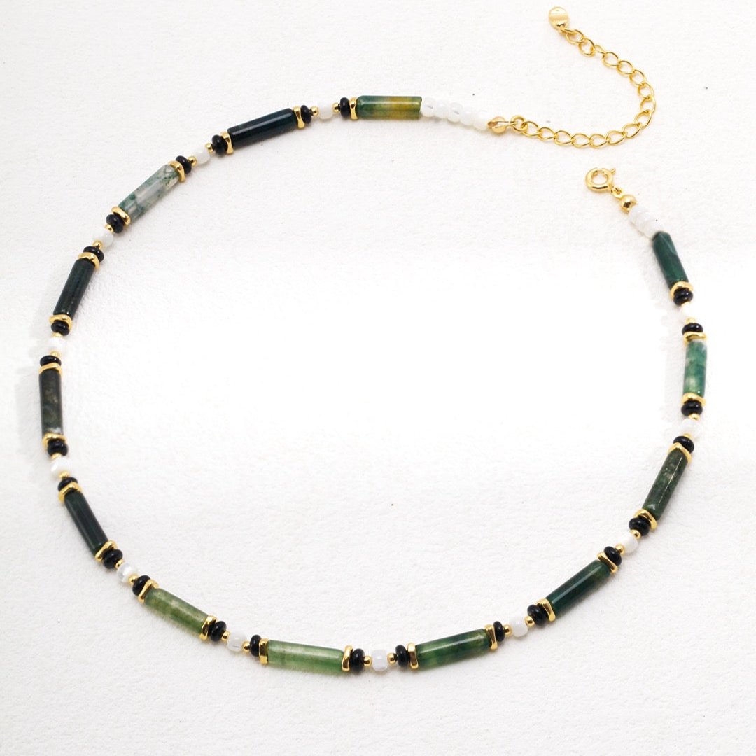 Handcrafted Agate Shell Vermeil Necklace