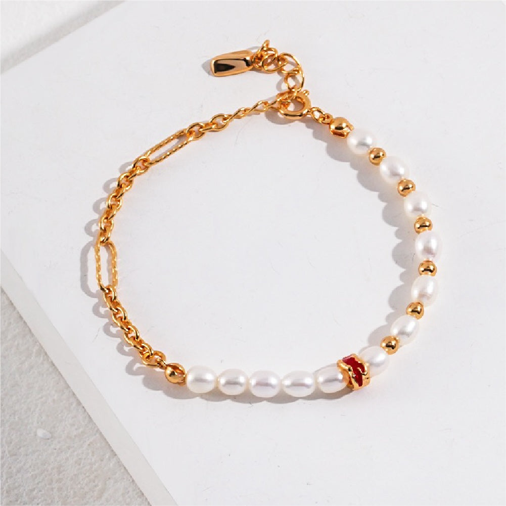 River Series Vermeil Pearl Bracelet